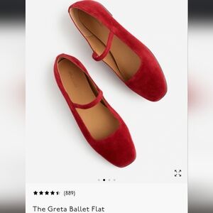 Madewell Red Suede Flats